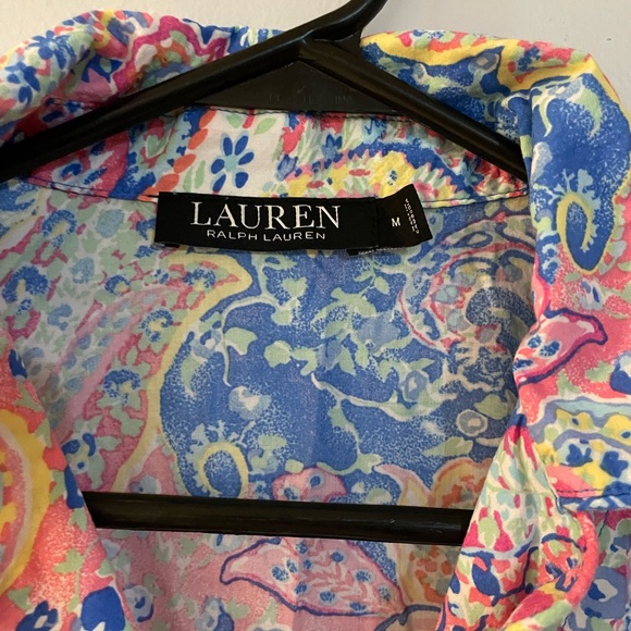 Ralph Lauren women’s Pajamas in Pink and Blue Paisley size medium - Picture 5 of 5